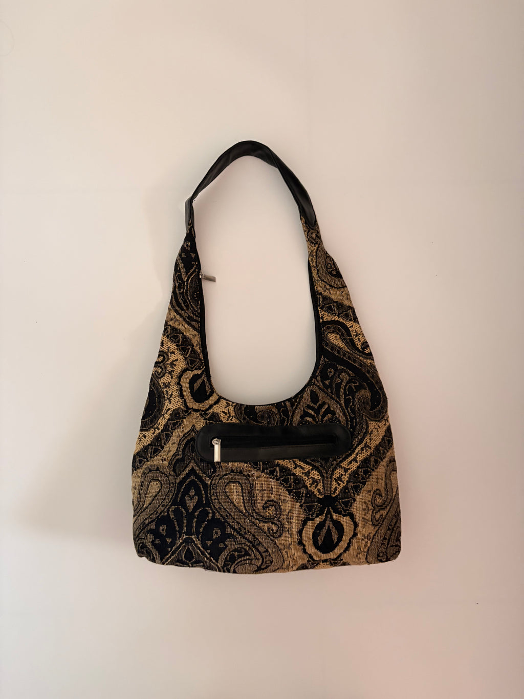 Paisley print hobo bag