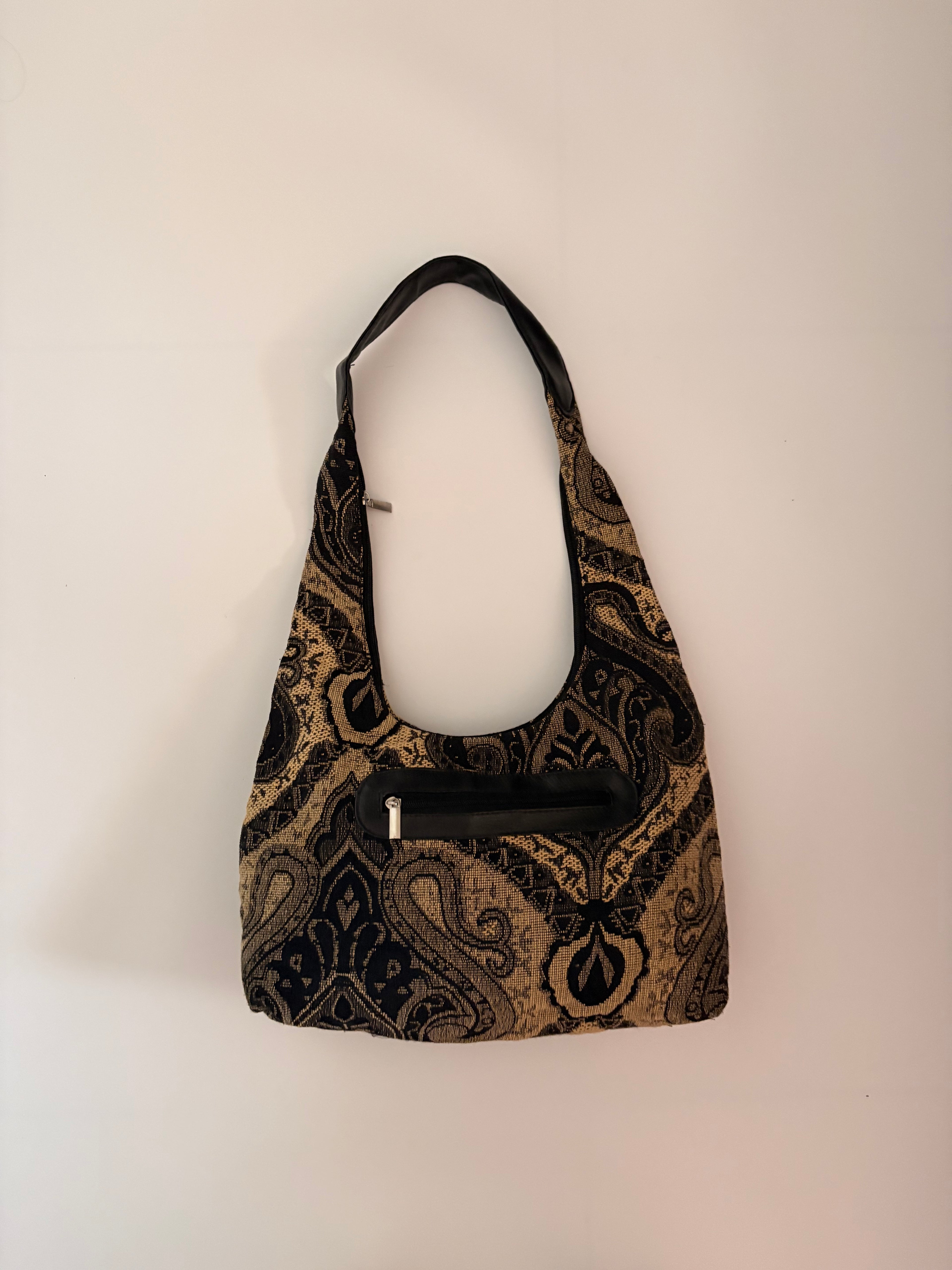 Paisley print hobo bag