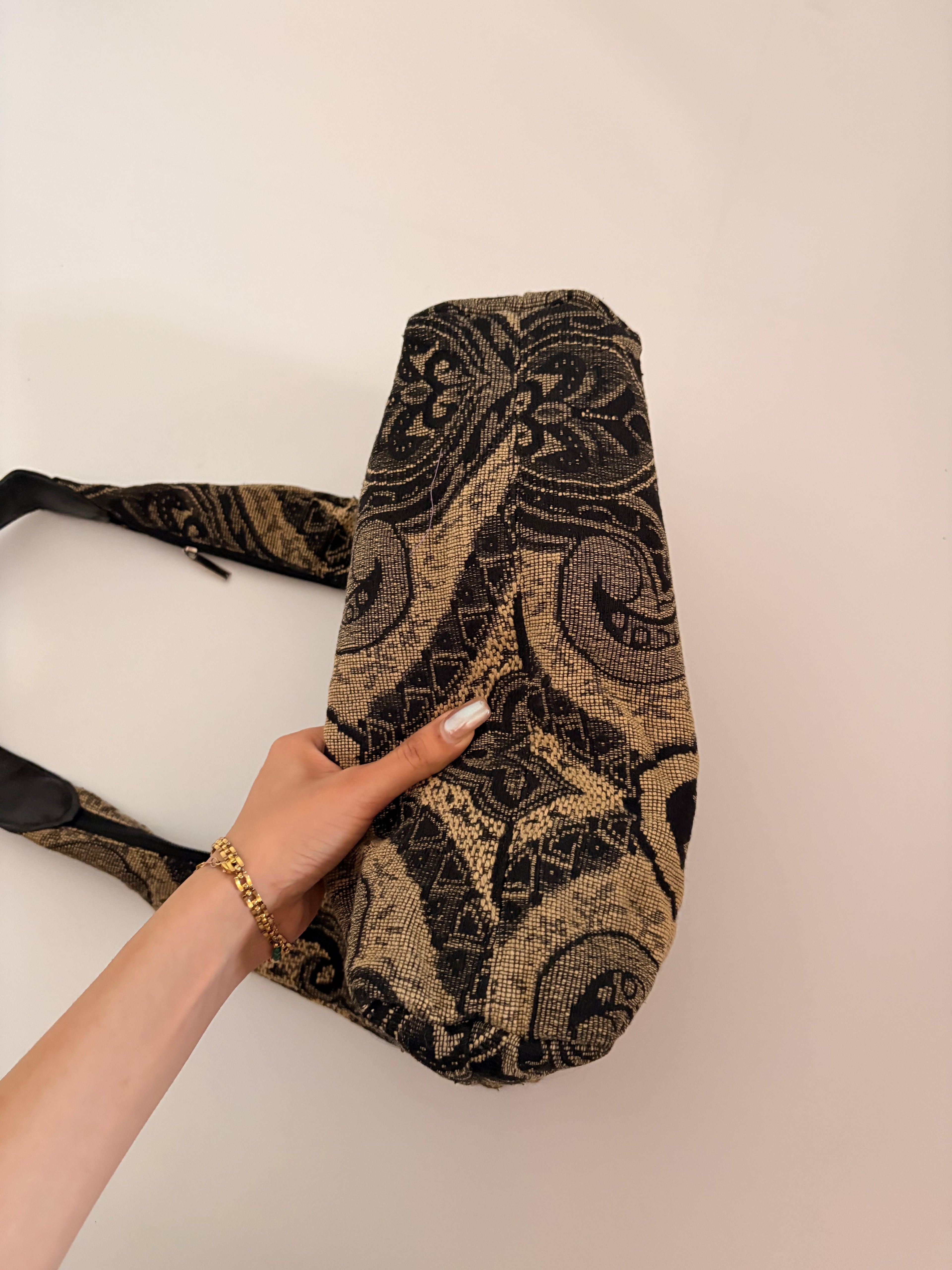 Paisley print hobo bag