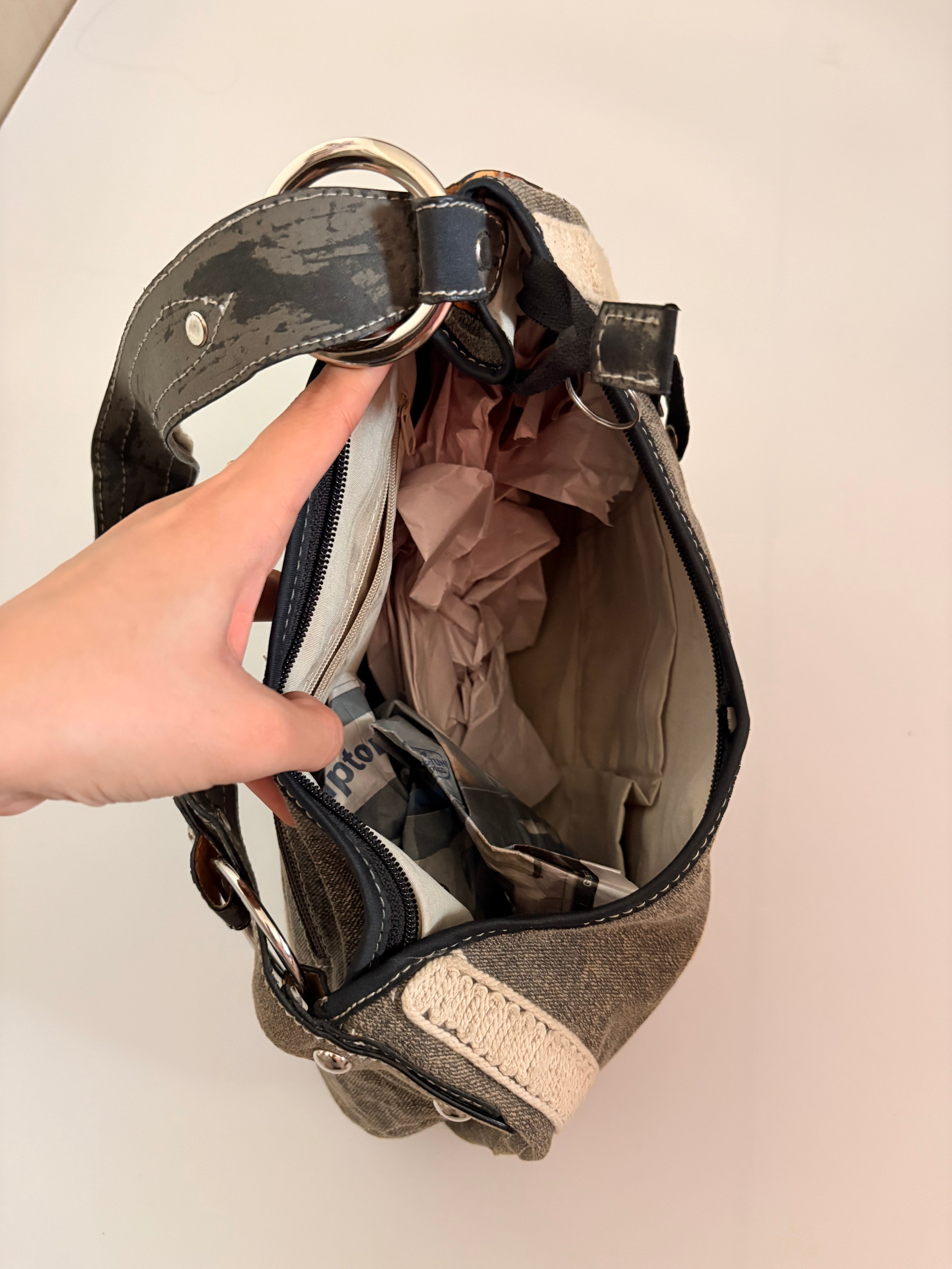 denim hobo bag