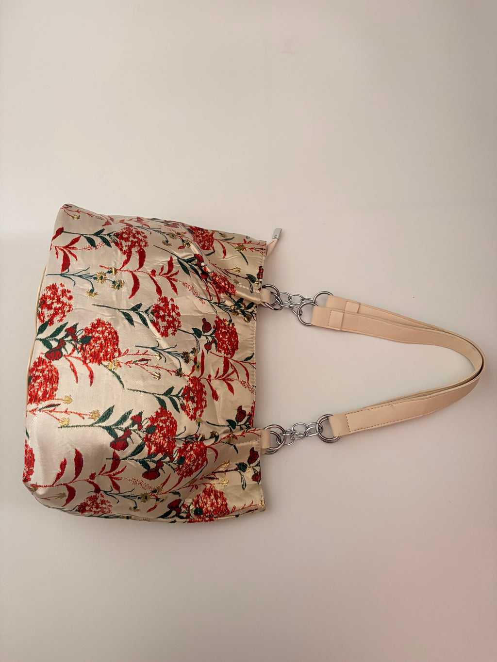 floral canvas tote