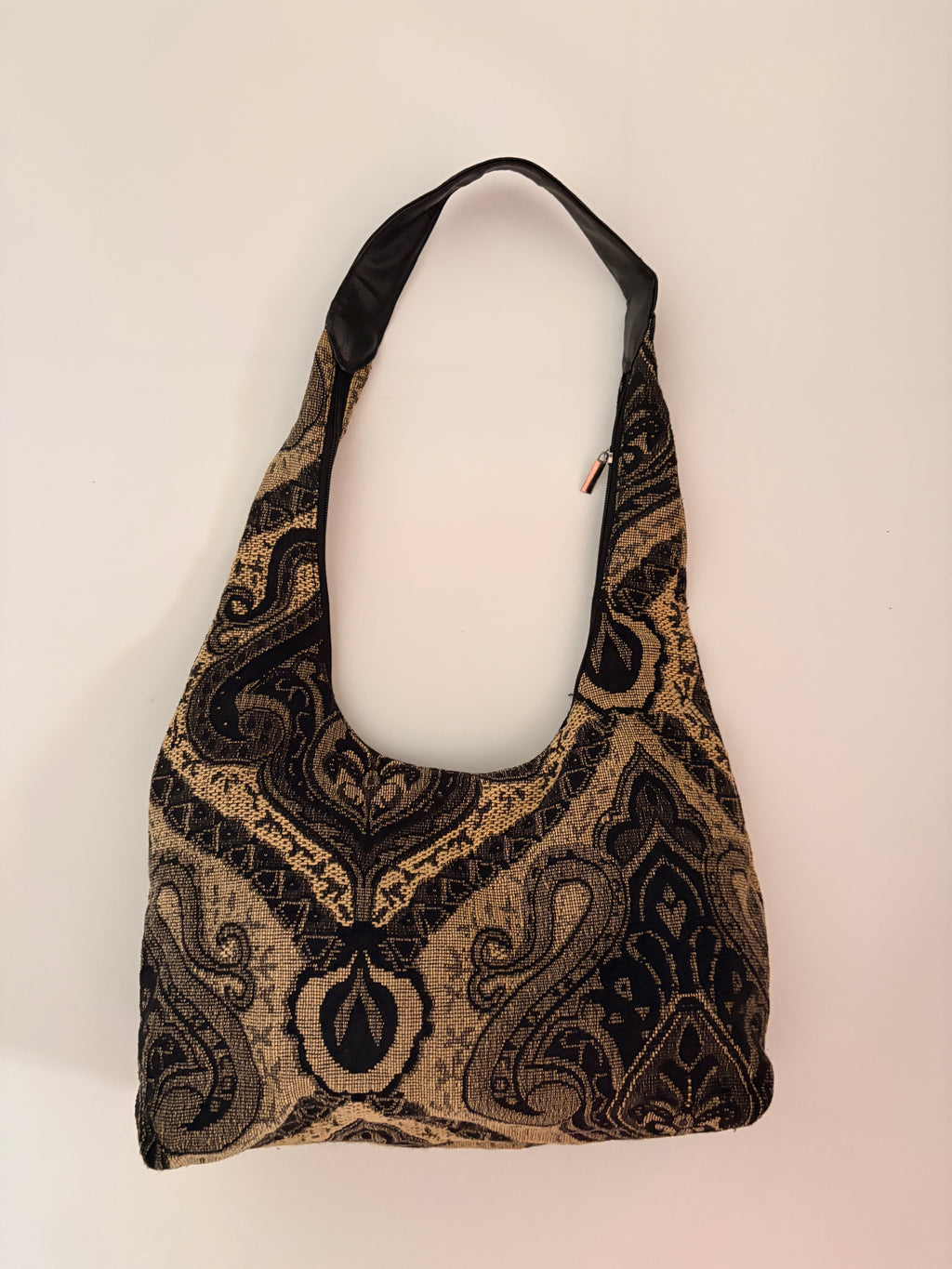 Paisley print hobo bag