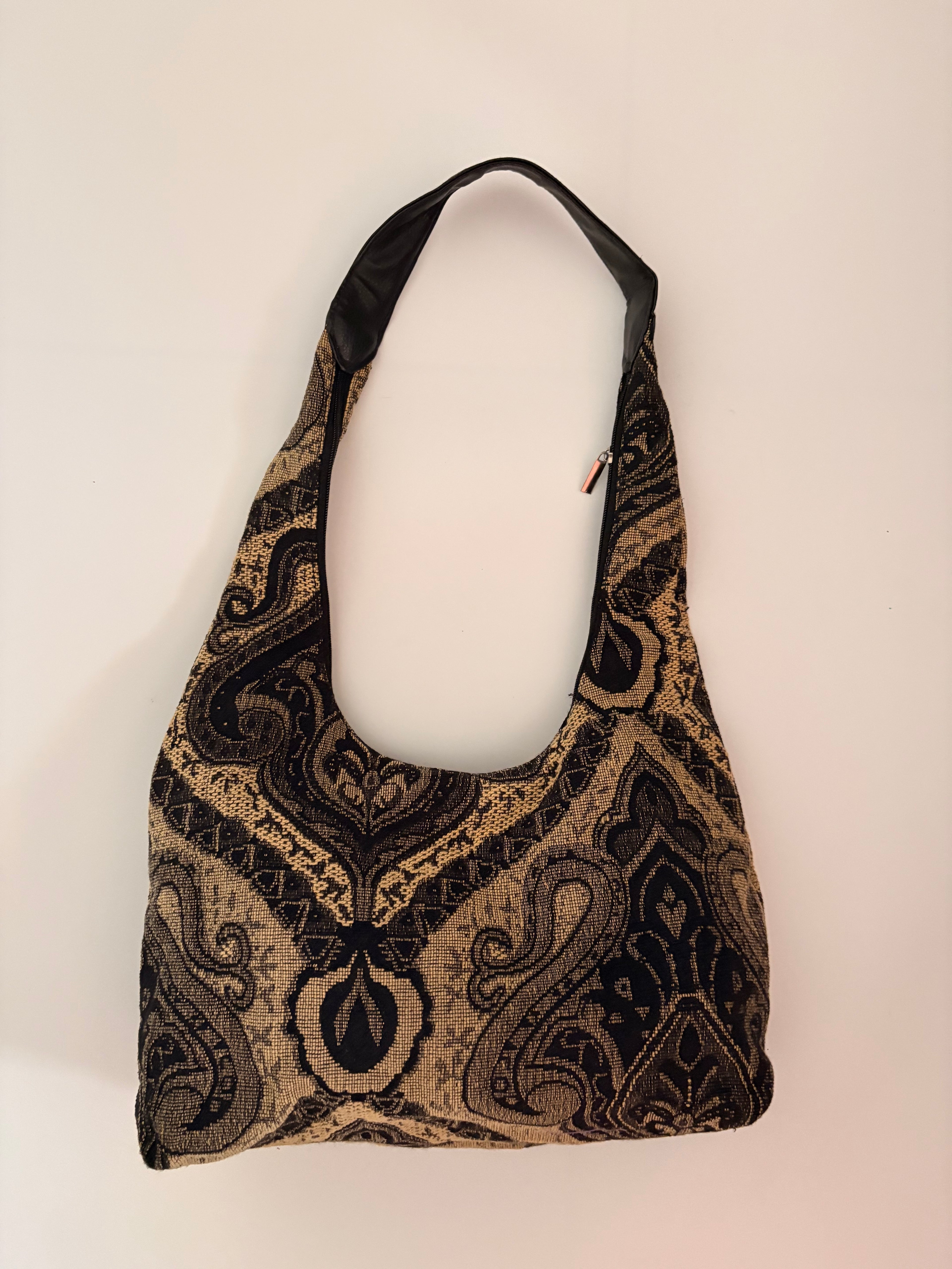 Paisley print hobo bag