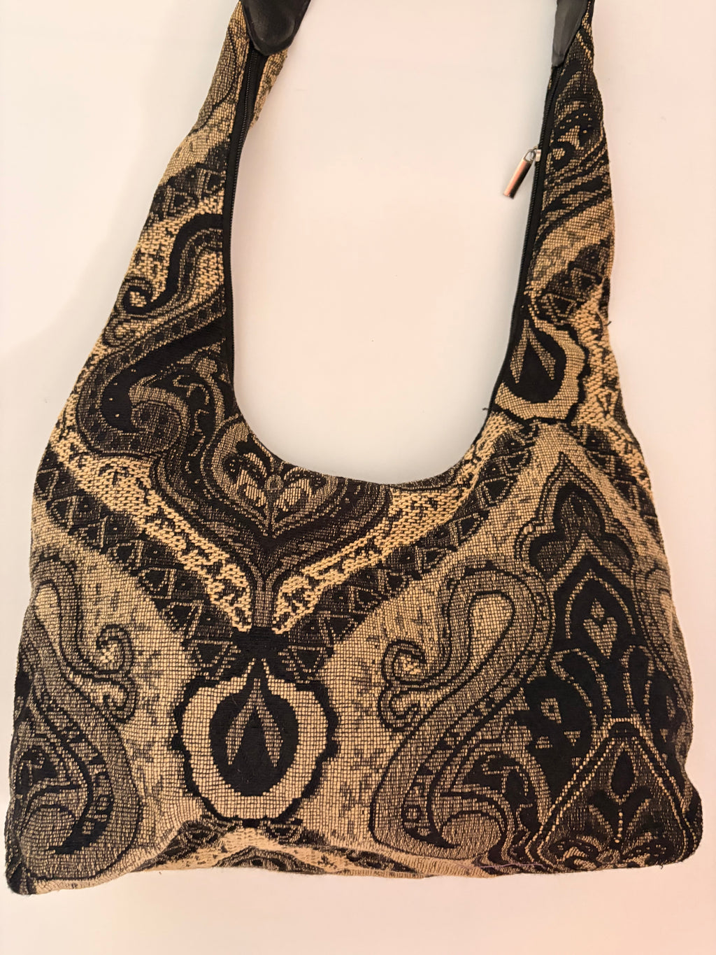 Paisley print hobo bag