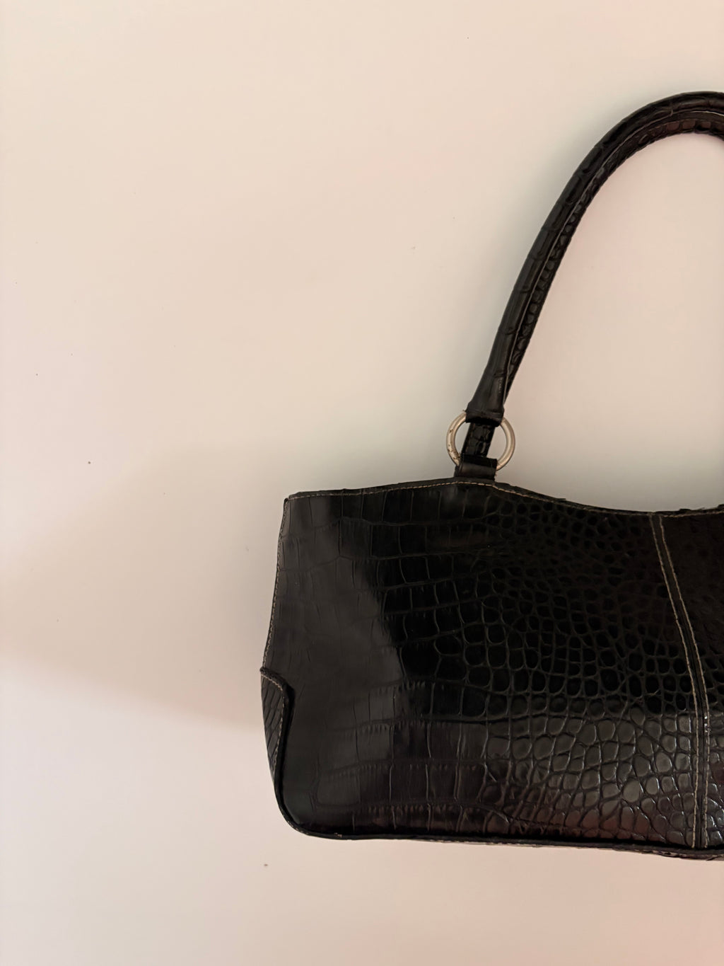 croc embossed bag