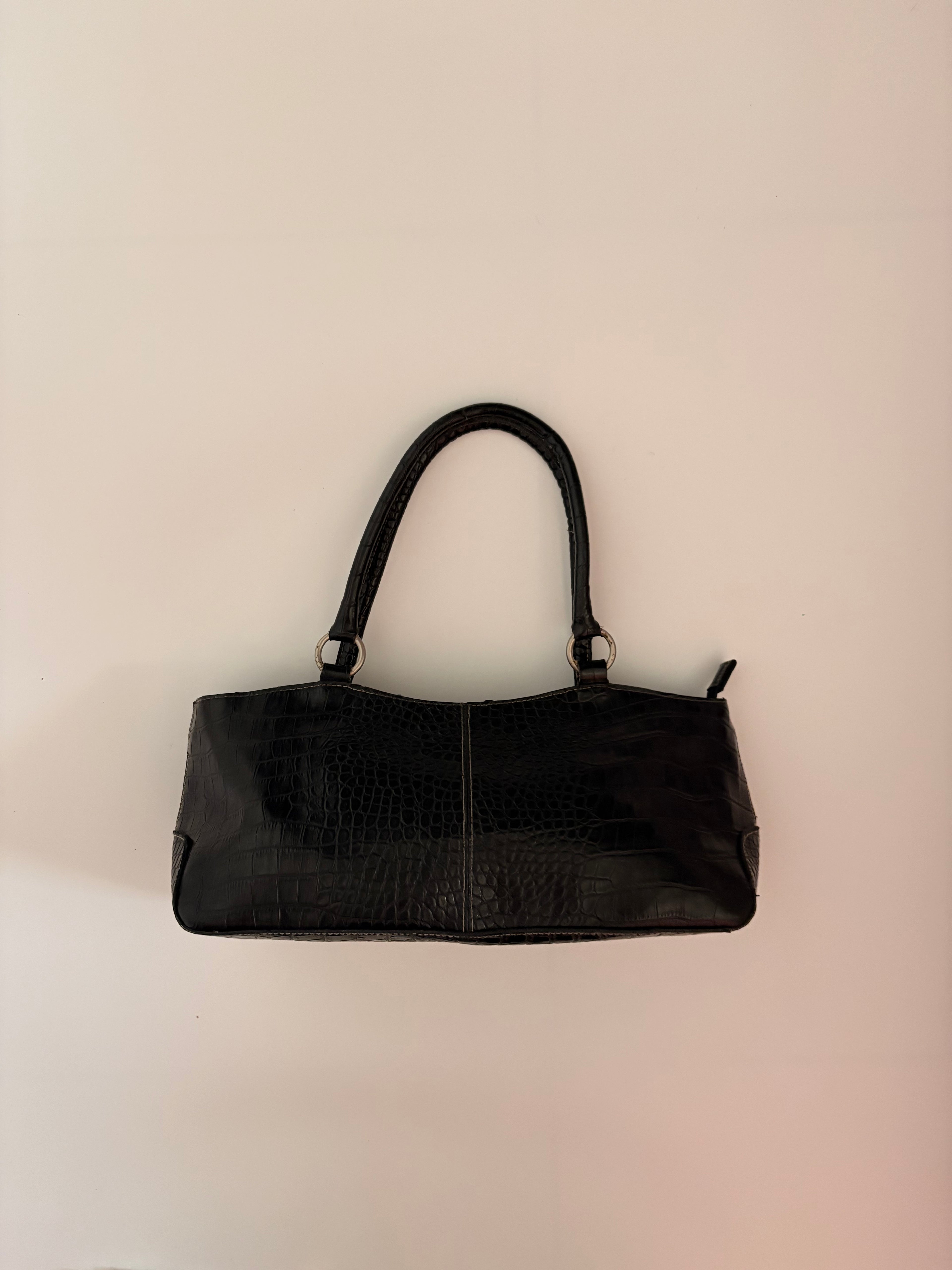 croc embossed bag