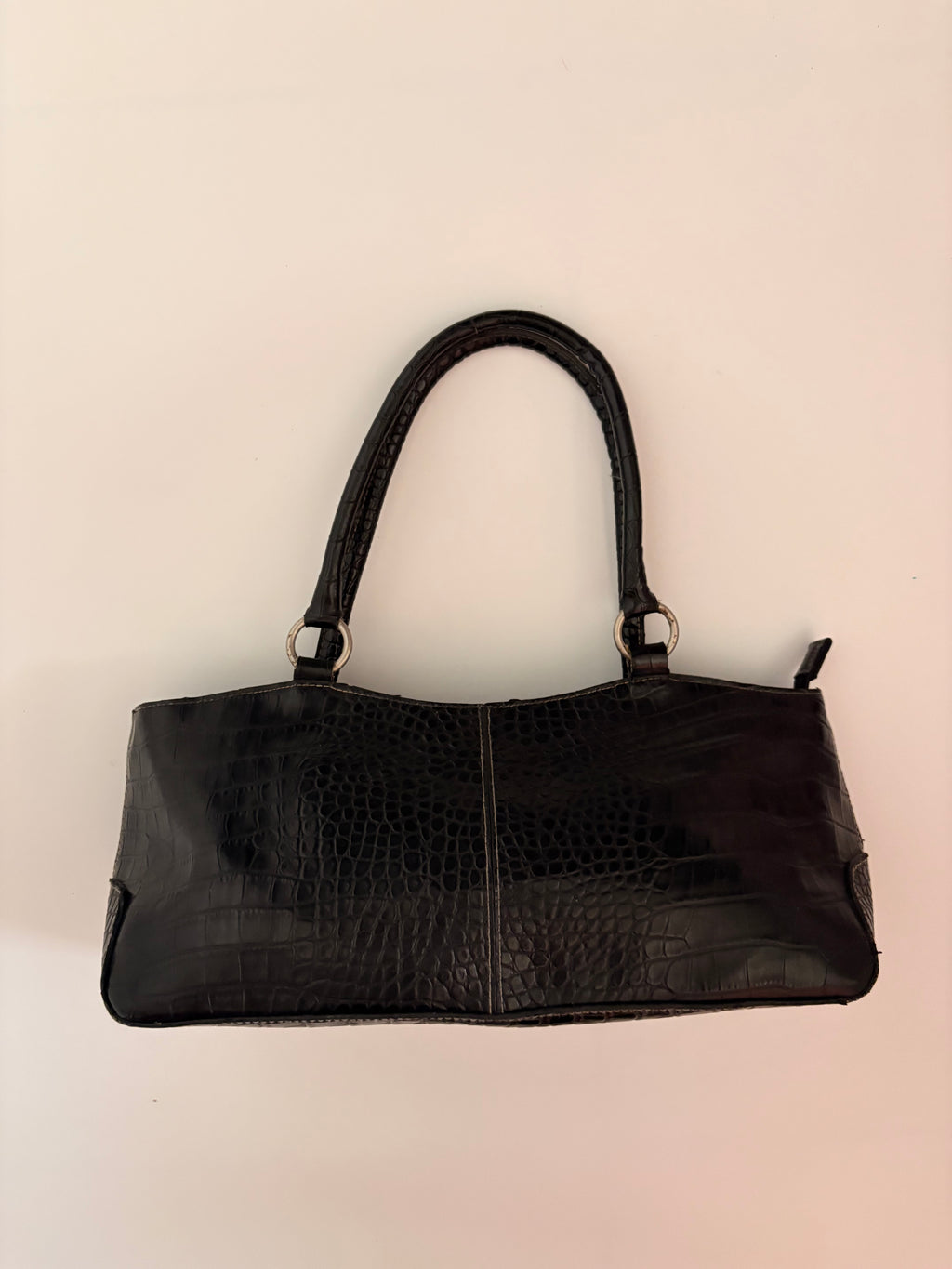 croc embossed bag